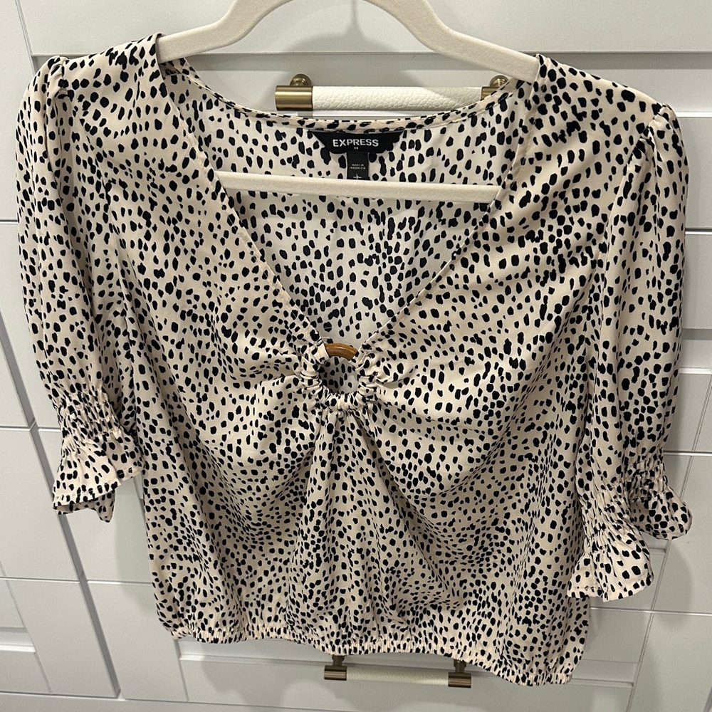 Express Spotted Blouse